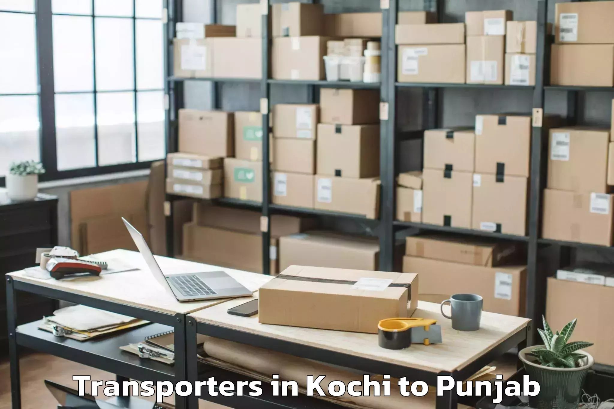 Trusted Kochi to Pathankot Transporters